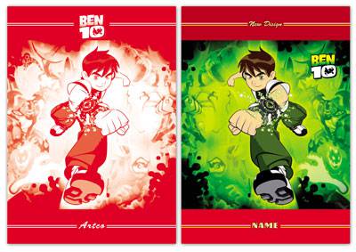 جلد دفتر لایه باز طرح بن تن Ben 10