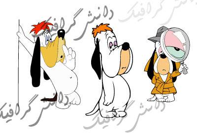 وکتور شخصیت کارتونی droopy